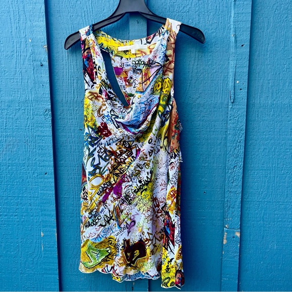 RACHEL Rachel Roy Multicolor Abstract Mini Dress - Picture 1 of 4